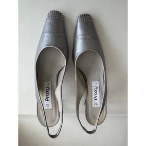 Proxy Silver Chunky Heel Size 8M Studded Heel & Toe